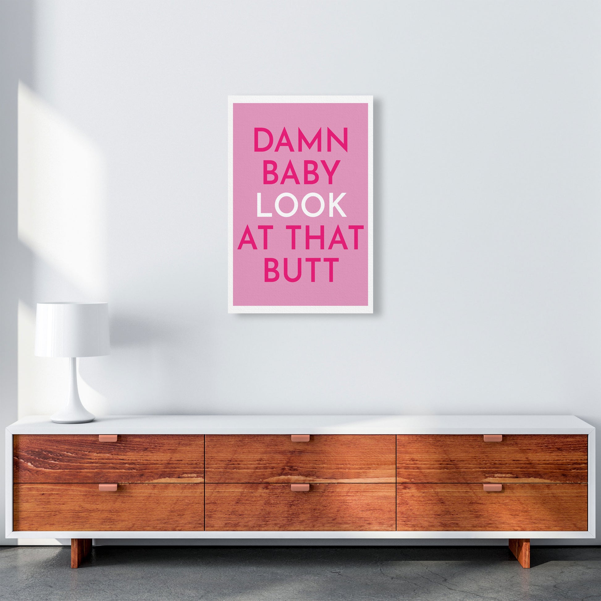 Damn Baby Art Print by Pixy Paper A2 Canvas