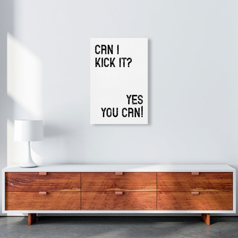 Can I Kick It Art Print by Pixy Paper A2 Canvas