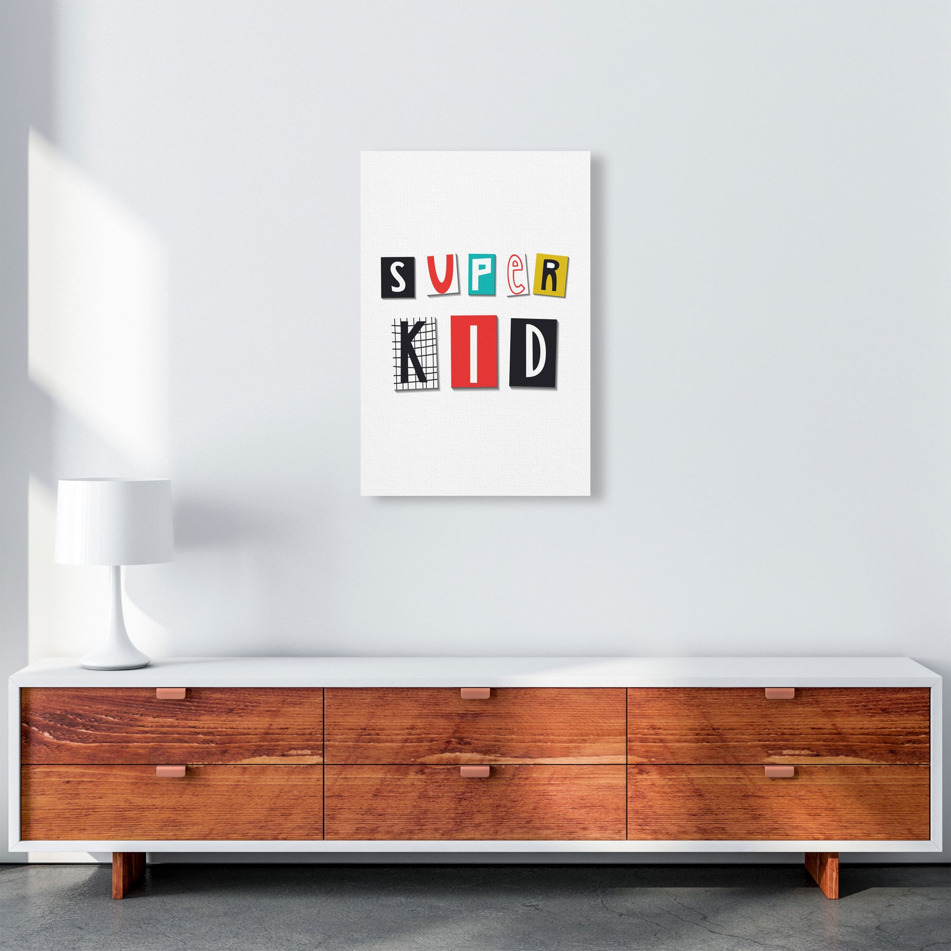 Super kid Art Print by Pixy Paper A2 Canvas