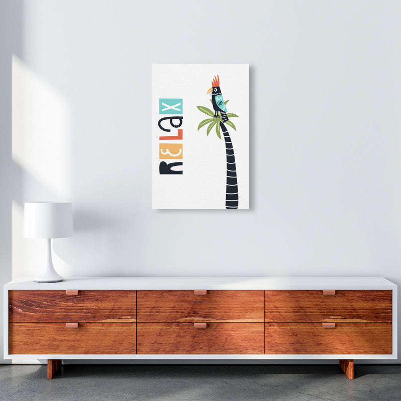Relax bird Art Print by Pixy Paper A2 Canvas