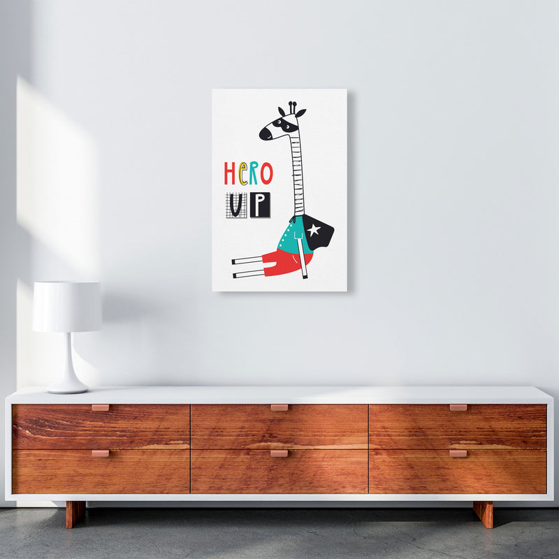 Hero up giraffe Art Print by Pixy Paper A2 Canvas
