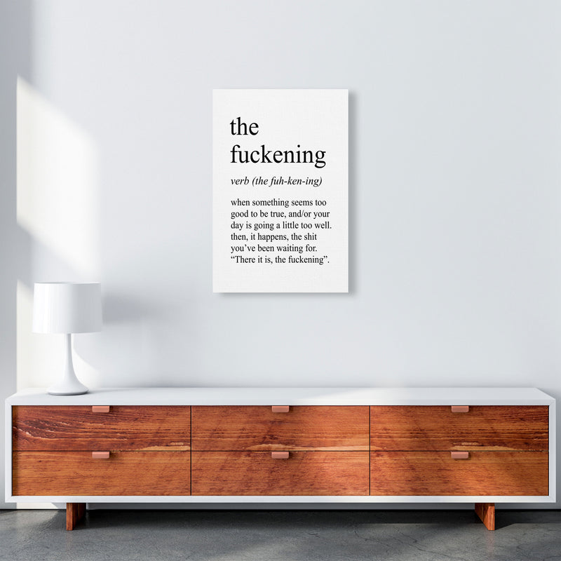 The Fuckening Definition Art Print by Pixy Paper A2 Canvas
