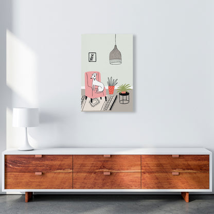 Posh Dog Art Print by Pixy Paper A2 Canvas