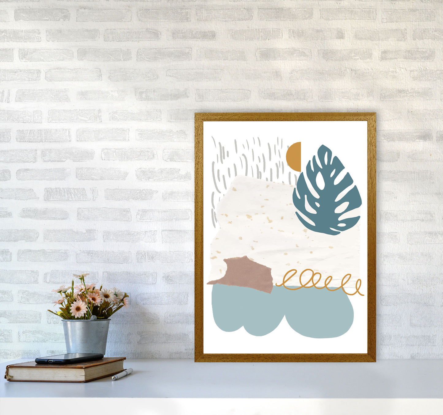 Reef Shapes Abstract 1 Modern Print A2 Print Only