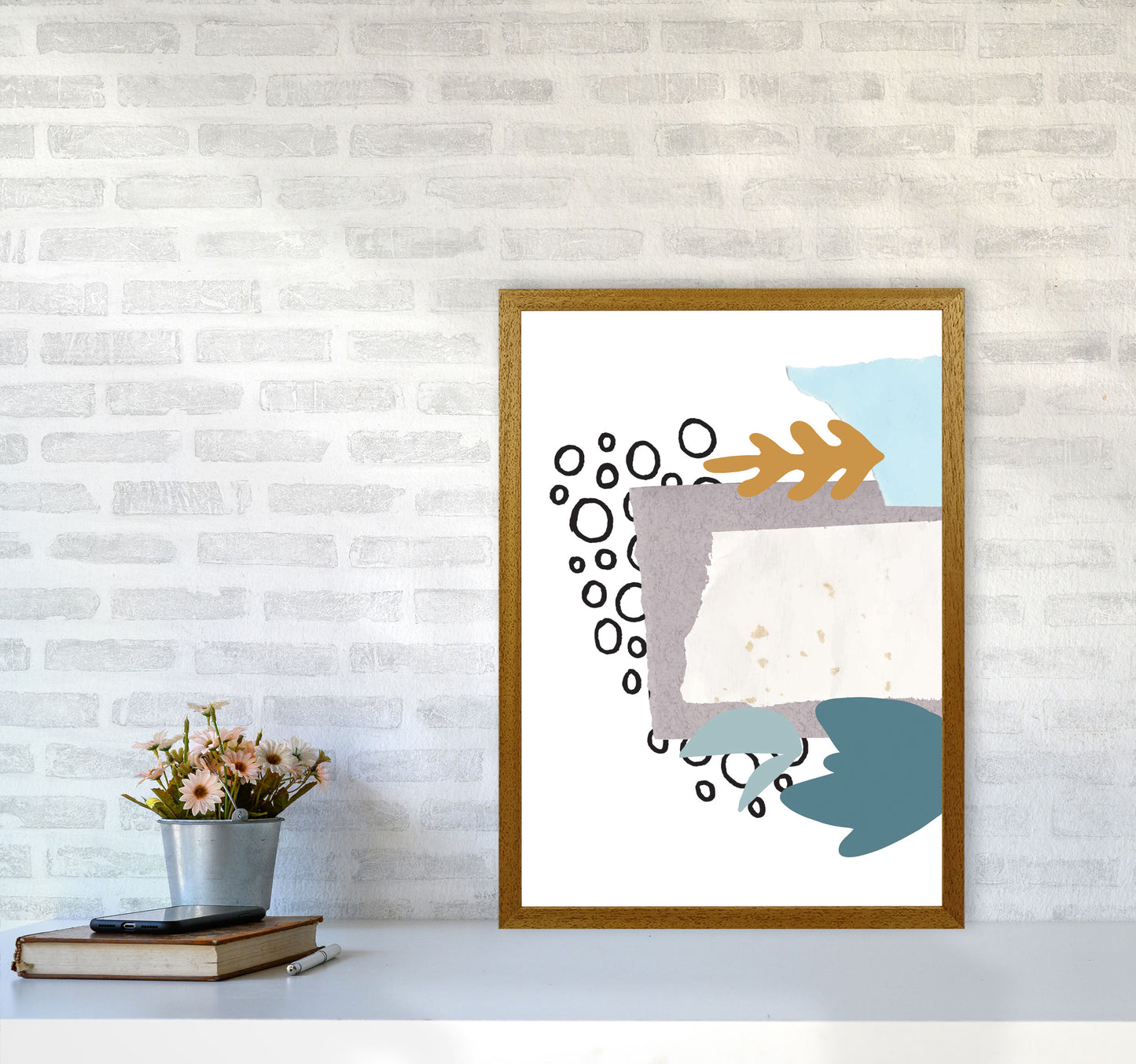 Reef Shapes Abstract 2 Modern Print A2 Print Only