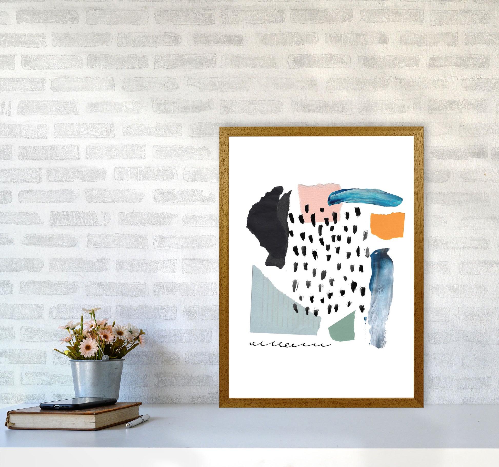 Abstract Shapes Artboard Modern Print A2 Print Only