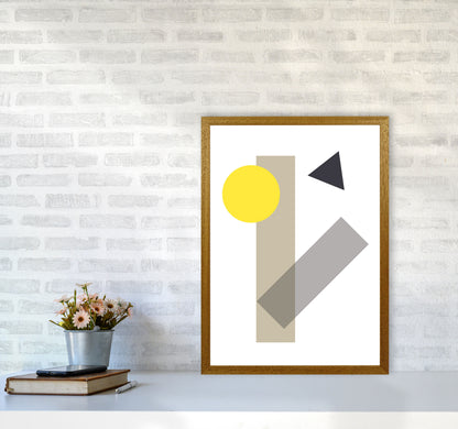 Random Yellow Geo Styles 3 Modern Print A2 Print Only