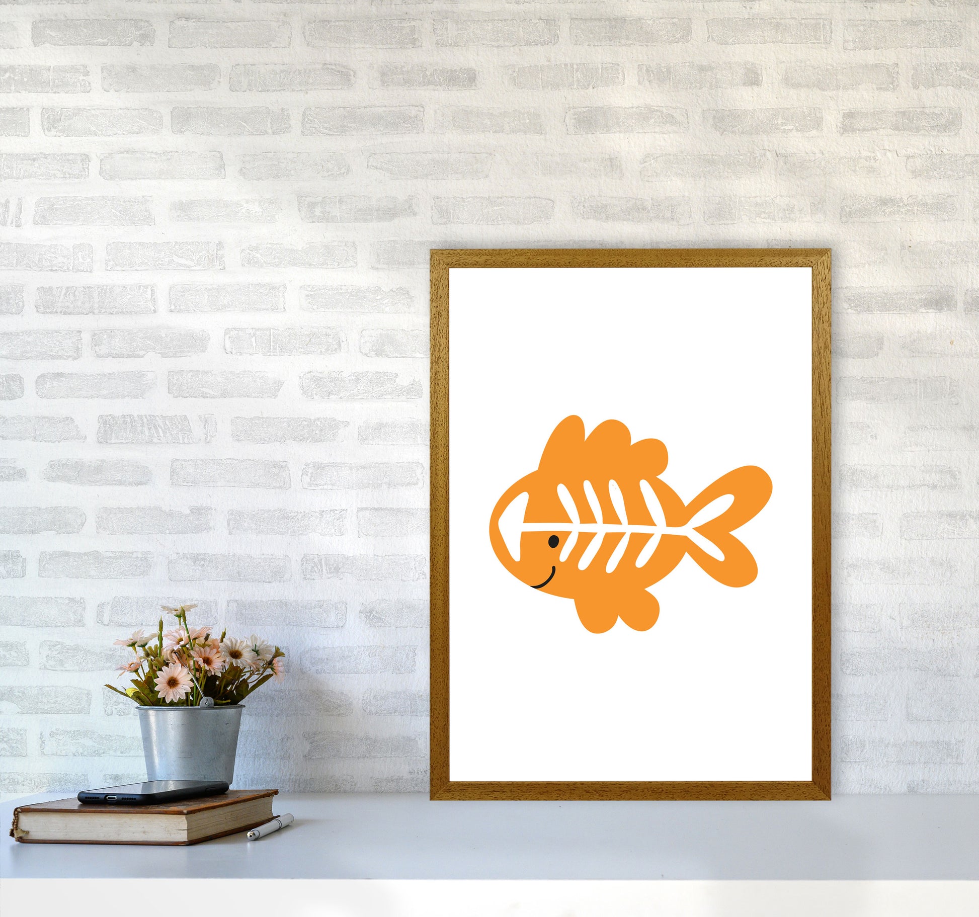 Children&#39;s Animals, X-Ray Fish Modern Print A2 Print Only