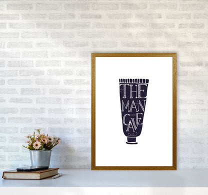 The Man Cave 1 Modern Print, Framed Bathroom Wall Art A2 Print Only
