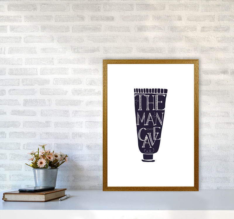 The Man Cave 1 Modern Print, Framed Bathroom Wall Art A2 Print Only