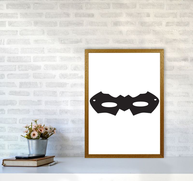Superhero Mask Framed Nursey Wall Art Print A2 Print Only