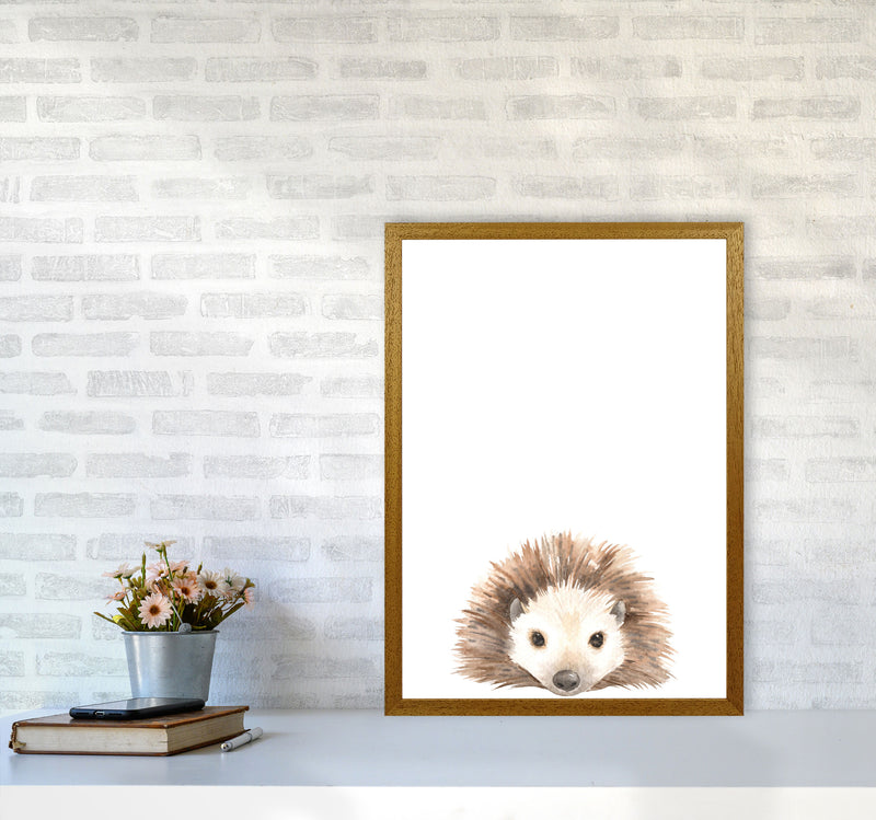 Forest Friends, Cute Hedgehog Modern Print Animal Art Print A2 Print Only