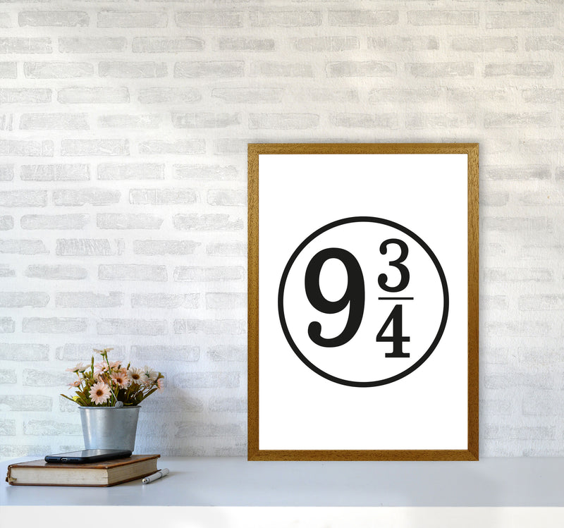Platform 9 And 3/4 Framed Typography Wall Art Print A2 Print Only