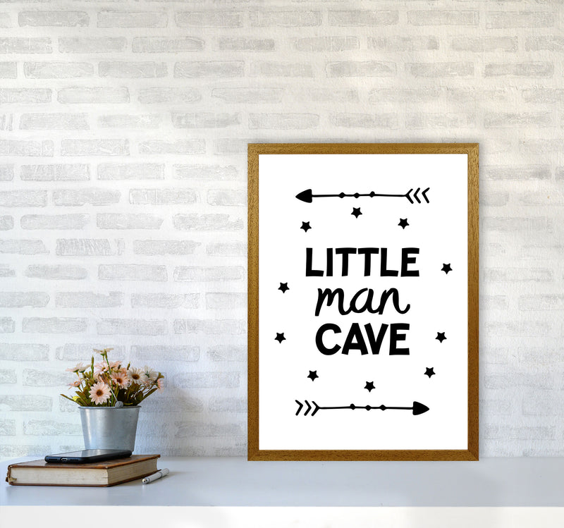 Little Man Cave Black Arrows Framed Nursey Wall Art Print A2 Print Only