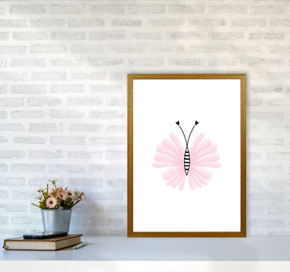 Pink Butterfly Modern Print Animal Art Print A2 Print Only