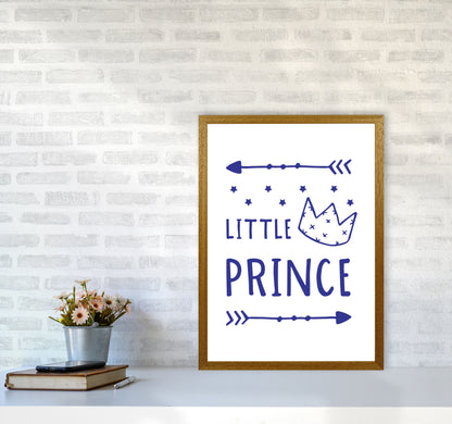 Little Prince Navy Framed Nursey Wall Art Print A2 Print Only