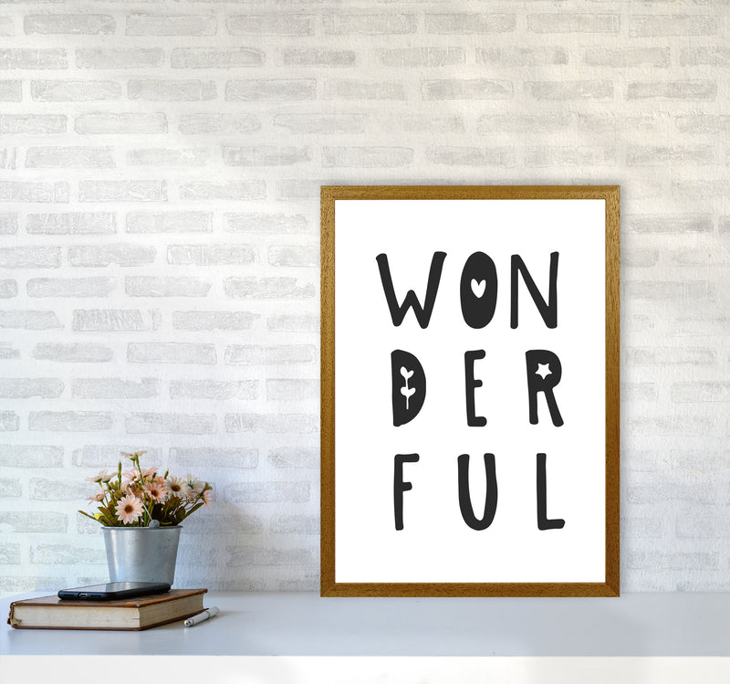 Wonderful Black Framed Nursey Wall Art Print A2 Print Only