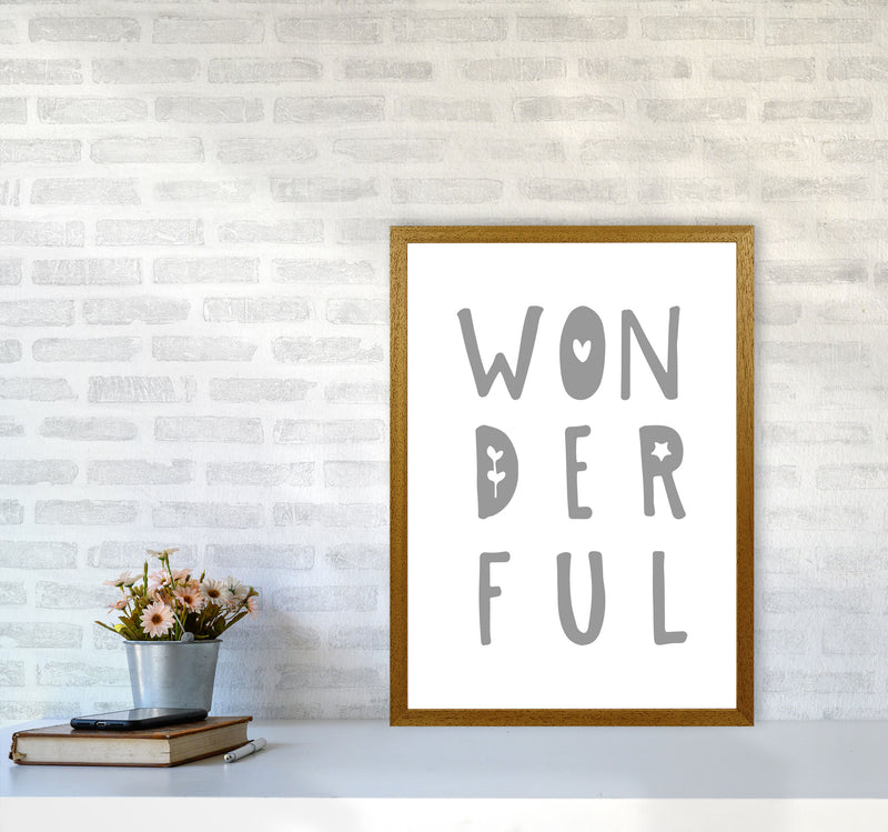 Wonderful Grey Framed Nursey Wall Art Print A2 Print Only