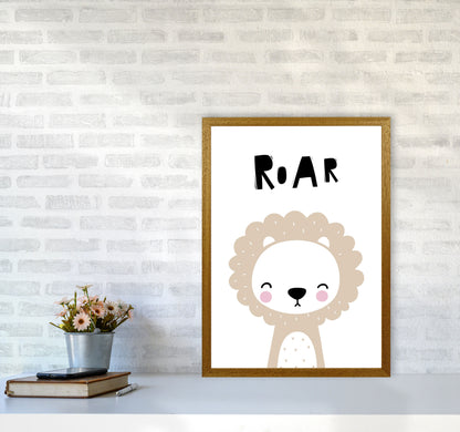 Lion Roar Modern Print Animal Art Print A2 Print Only