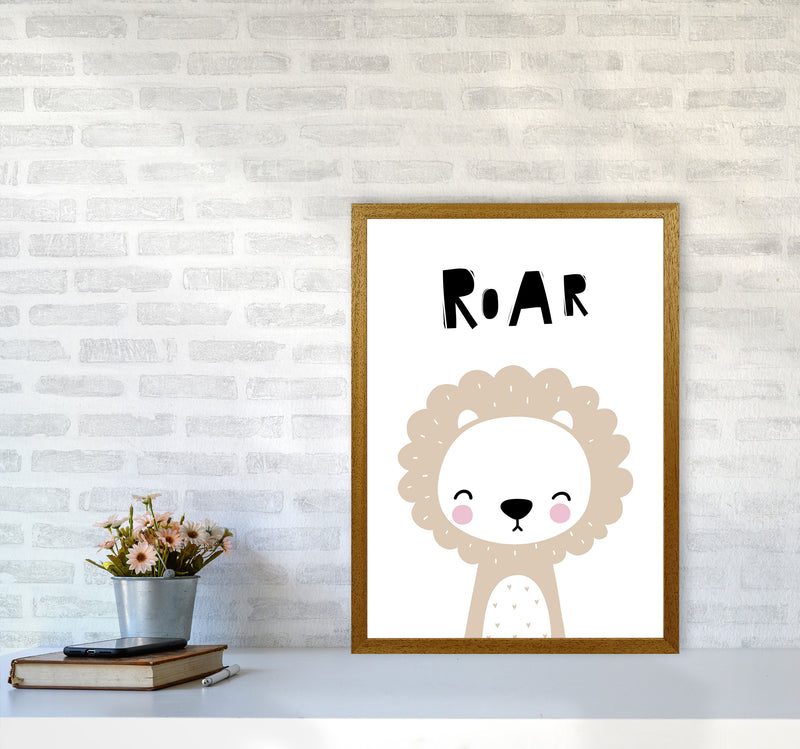 Lion Roar Modern Print Animal Art Print A2 Print Only