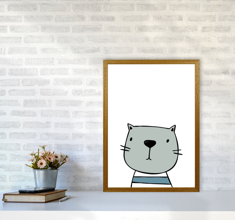 Cat Modern Print Animal Art Print A2 Print Only