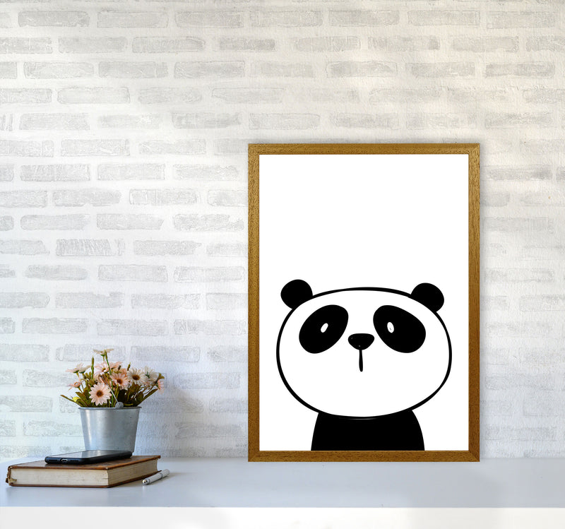 Scandi Panda Framed Nursey Wall Art Print A2 Print Only