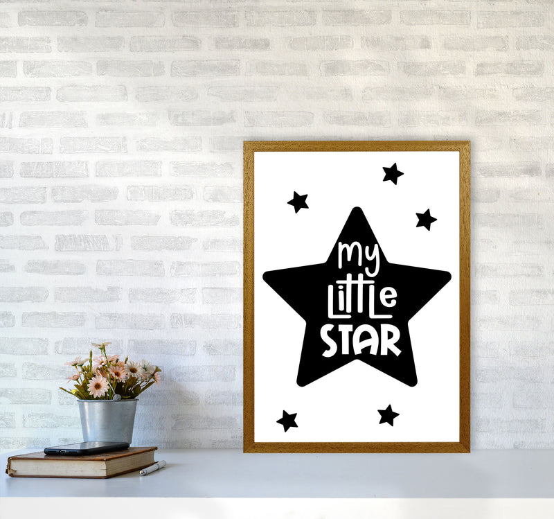 My Little Star Black Framed Nursey Wall Art Print A2 Print Only