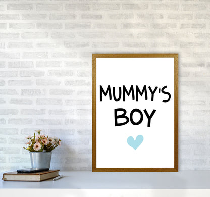 Mummy&#39;s Boy Blue Framed Nursey Wall Art Print A2 Print Only