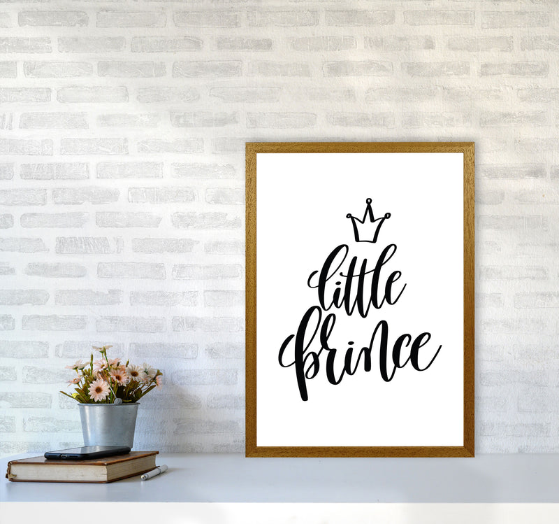Little Prince Black Framed Nursey Wall Art Print A2 Print Only