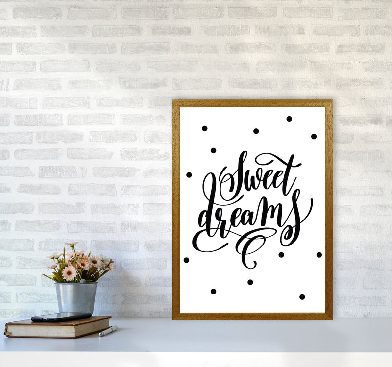 Sweet Dreams Black Modern Print A2 Print Only