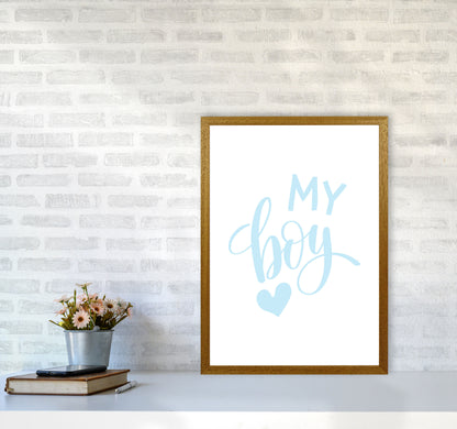 My Boy Blue Framed Nursey Wall Art Print A2 Print Only