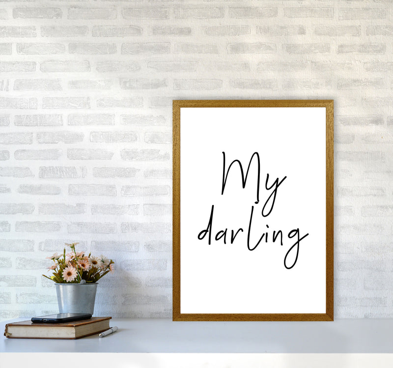 My Darling Framed Typography Wall Art Print A2 Print Only
