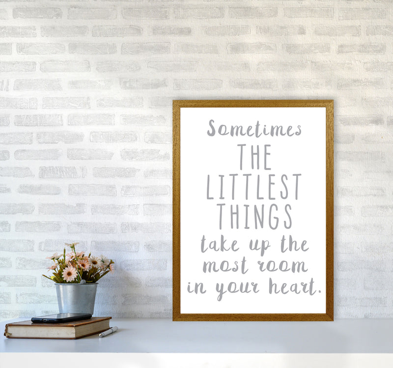 The Littlest Things Grey Modern Print A2 Print Only