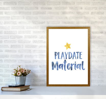 Playdate Material Watercolour Modern Print A2 Print Only