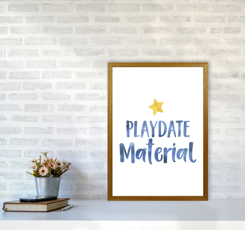 Playdate Material Watercolour Modern Print A2 Print Only
