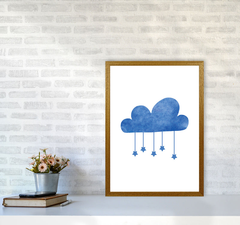 Blue Cloud Watercolour Modern Print A2 Print Only