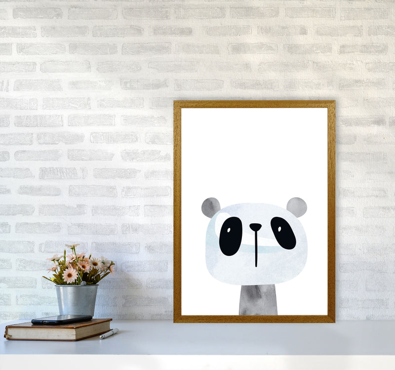 Scandi Panda Watercolour Framed Nursey Wall Art Print A2 Print Only