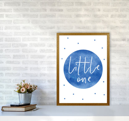 Little One Blue Watercolour Modern Print A2 Print Only