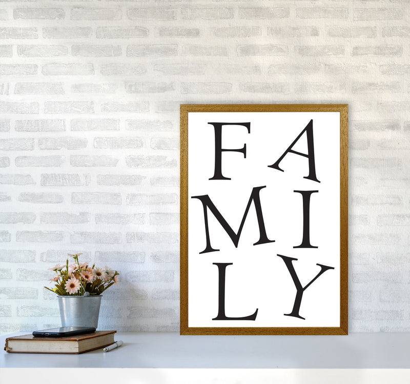 Family Framed Typography Wall Art Print A2 Print Only