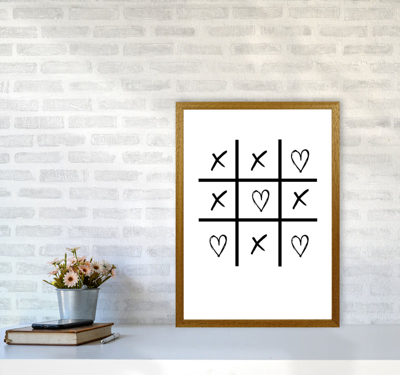 Hearts And Crosses Modern Print A2 Print Only