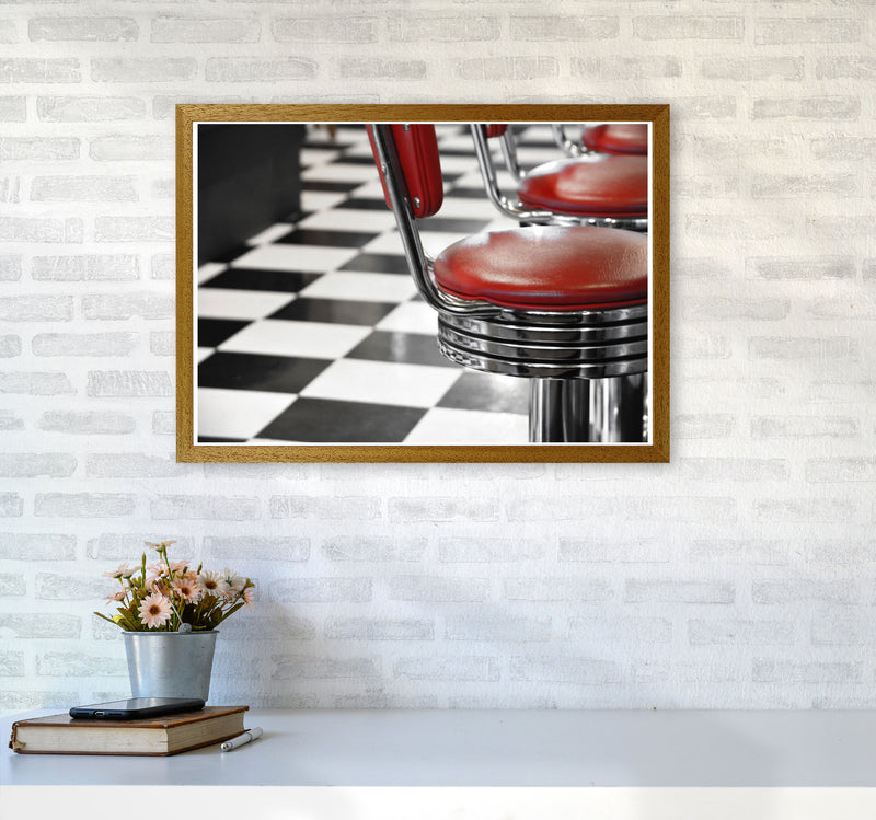 Vintage American Diner Modern Print A2 Print Only