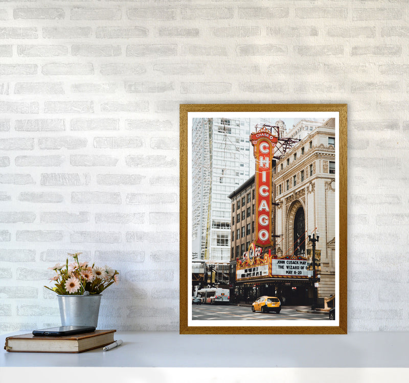 Retro Chicago Theatre Modern Print A2 Print Only
