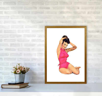 Retro Pin Up Girl Modern Print A2 Print Only