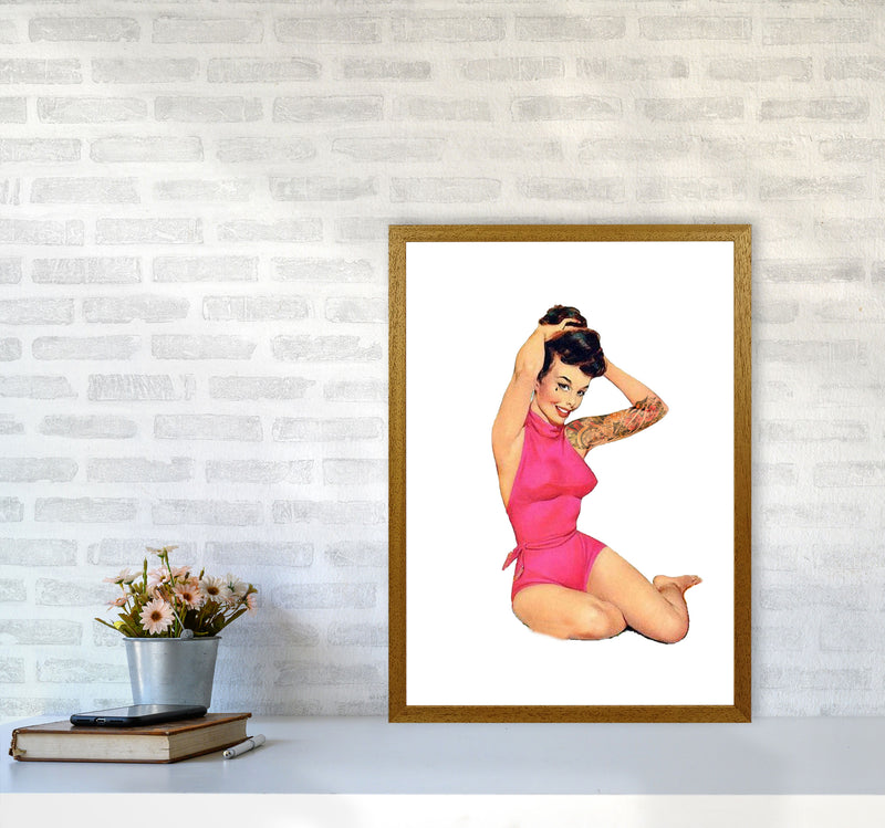 Retro Pin Up Girl Modern Print A2 Print Only