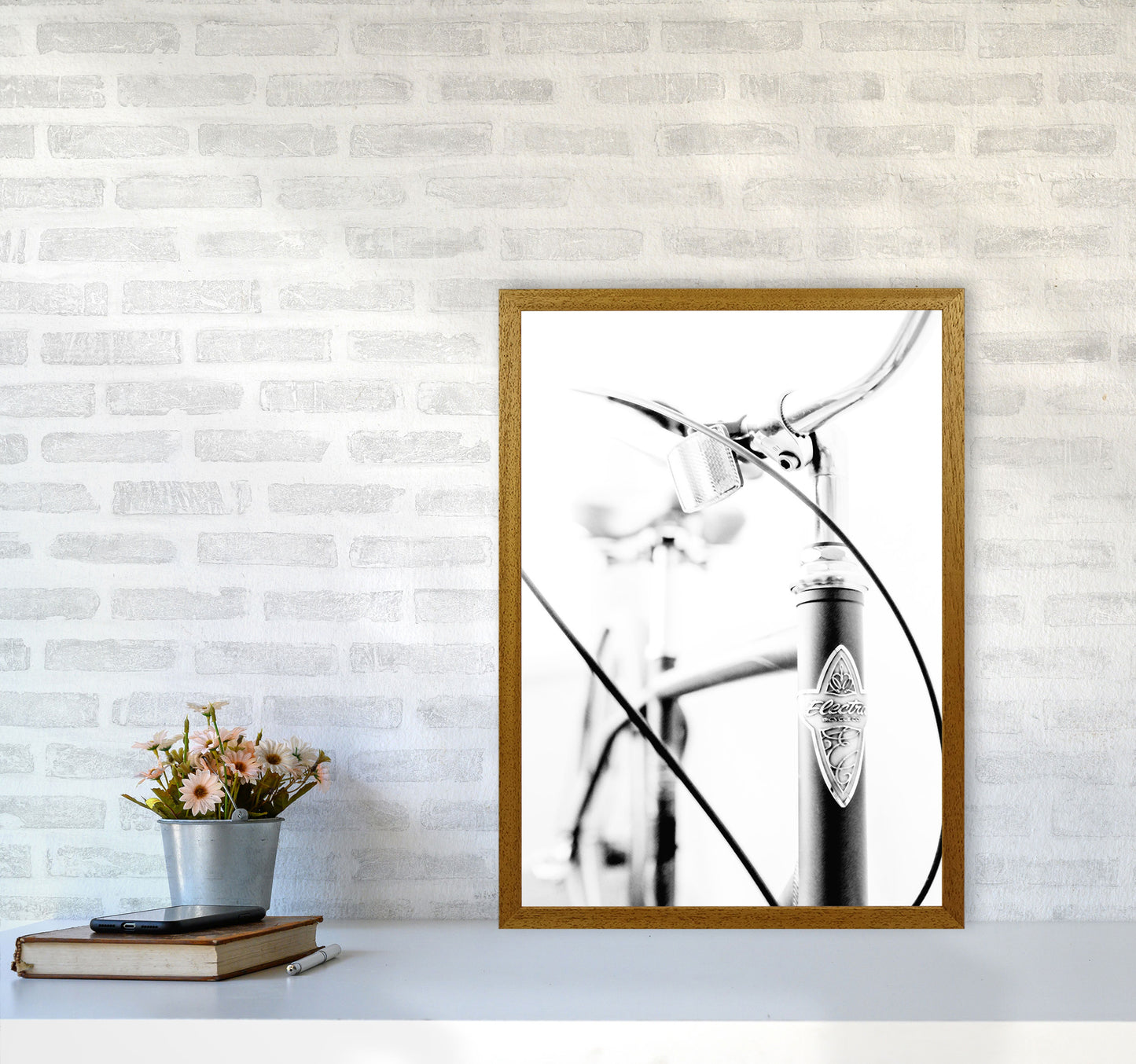 Retro Bike Frame Modern Print A2 Print Only