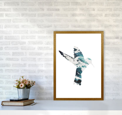 Blue Sea Bird Modern Print Animal Art Print A2 Print Only
