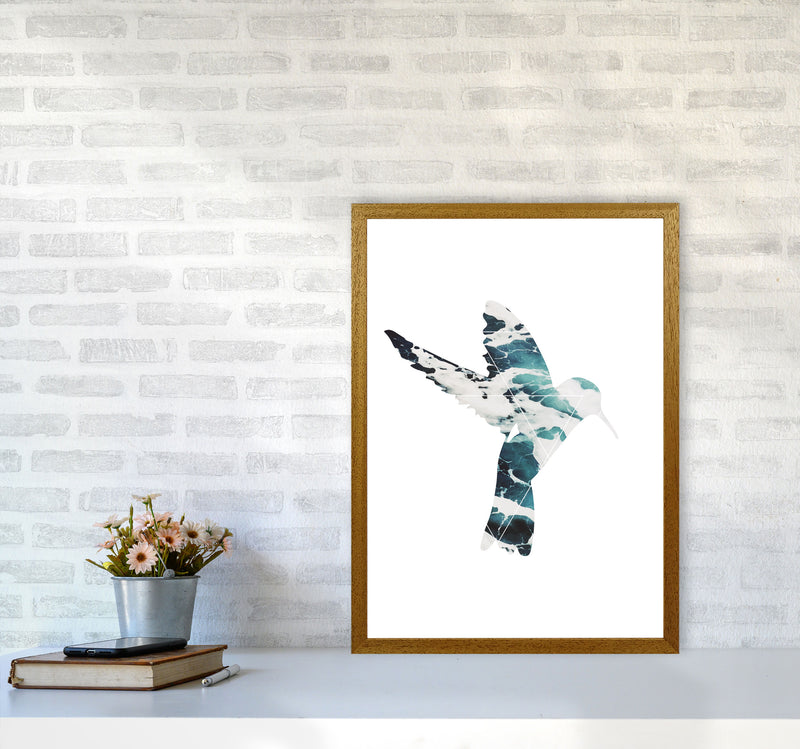 Blue Sea Bird Modern Print Animal Art Print A2 Print Only