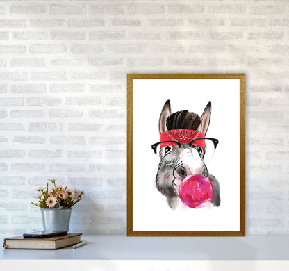 Gangster Donkey Modern Print Animal Art Print A2 Print Only