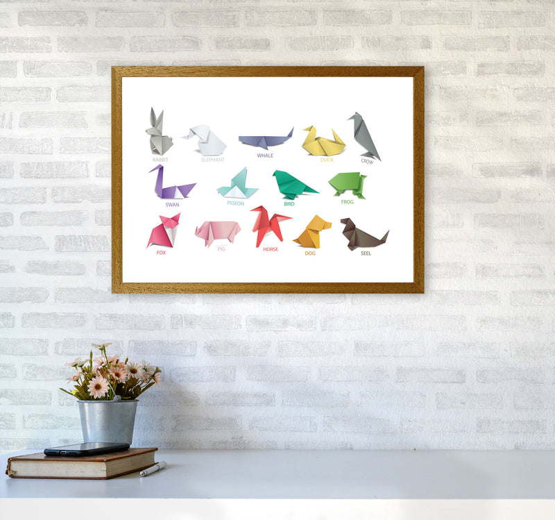 Origami Animals Modern Print A2 Print Only