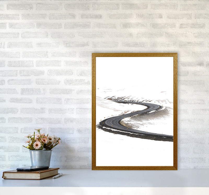 Snowy Road Pass Modern Print A2 Print Only